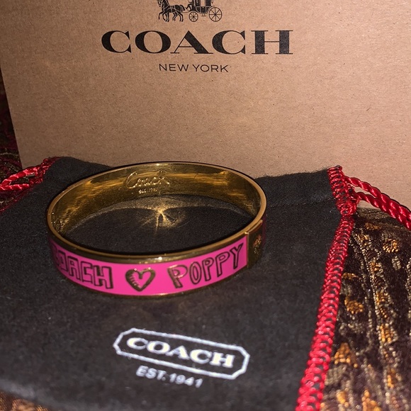 Coach Jewelry - Coach poppy pink bracelet